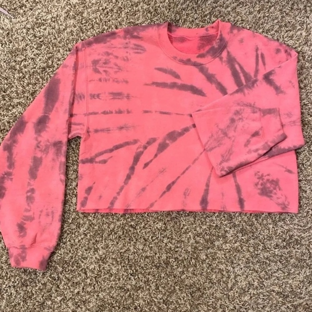 Tie cropped sweatshirt